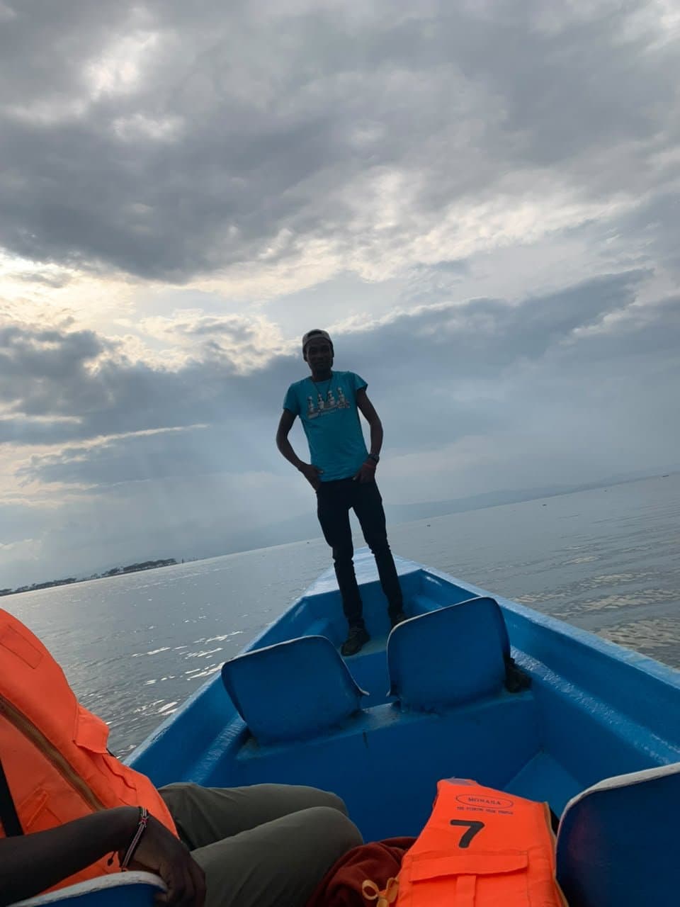 A boat safari on the calm waters of Lake Naivasha